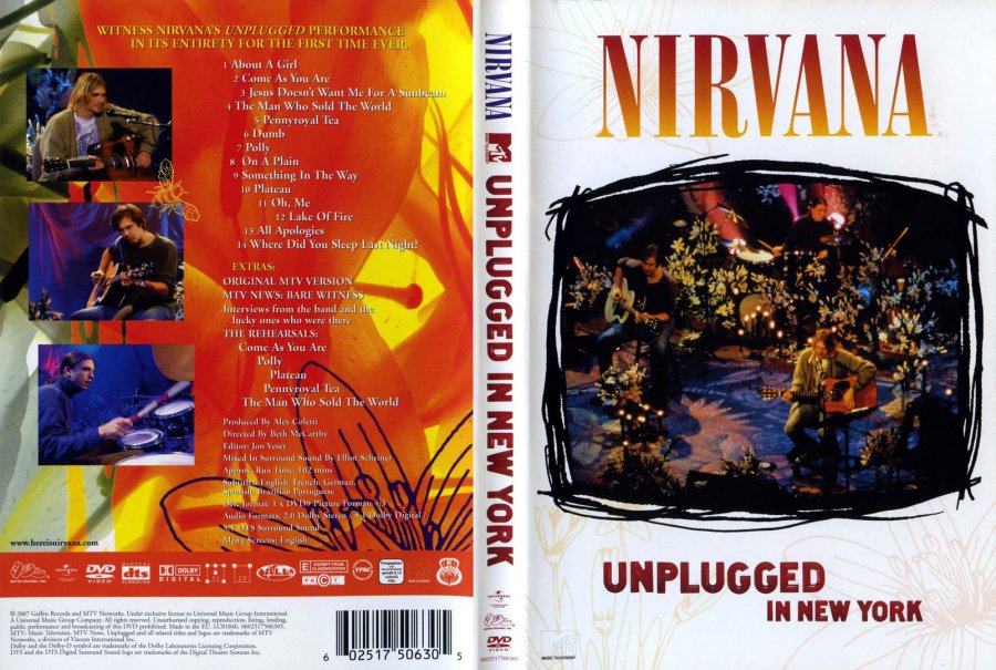 nirvana mtv unplugged dvd full